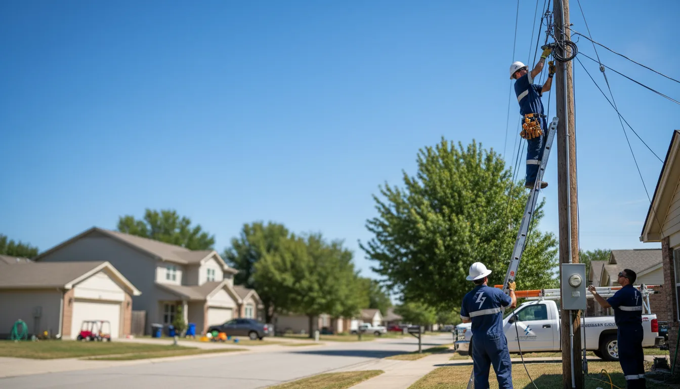Residential electrician providing installation services in La Blanca, TX